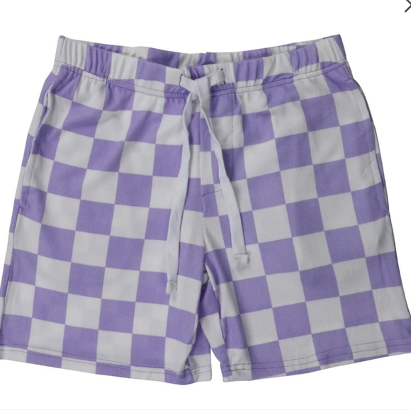 5b Other - Purple Checkered Men's Shorts